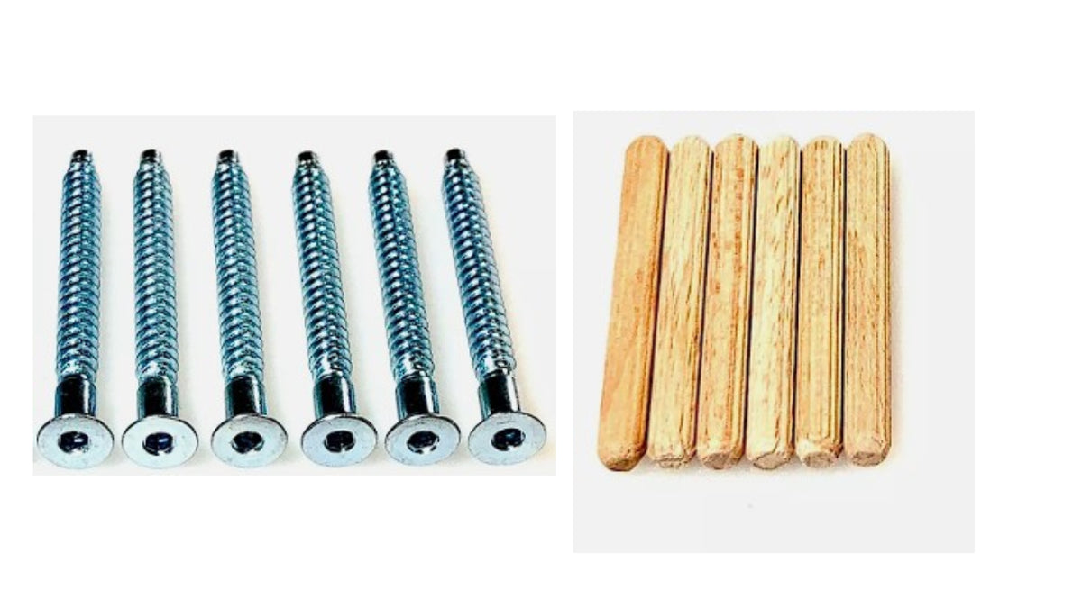 4x 104321 - 4x 101339 - Shelf Screws Wood dowels IKEA