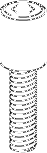 Pack of 4 threaded insert nuts 124682 for IKEA furniture. M6x16mm screw-in insert that creates a strong fixing point in wood panels.