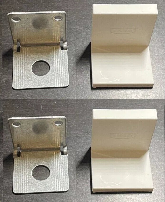 2x IKEA Schrägaufhängung + Abdeckkappe, weiß 144342