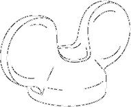 Sketch of an M8 wing nut compatible with IKEA 158457