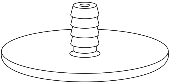 Technical drawing of spare part compatible with IKEA 117559