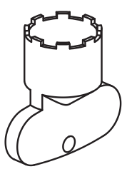Technical drawing of spare part compatible with IKEA 118875