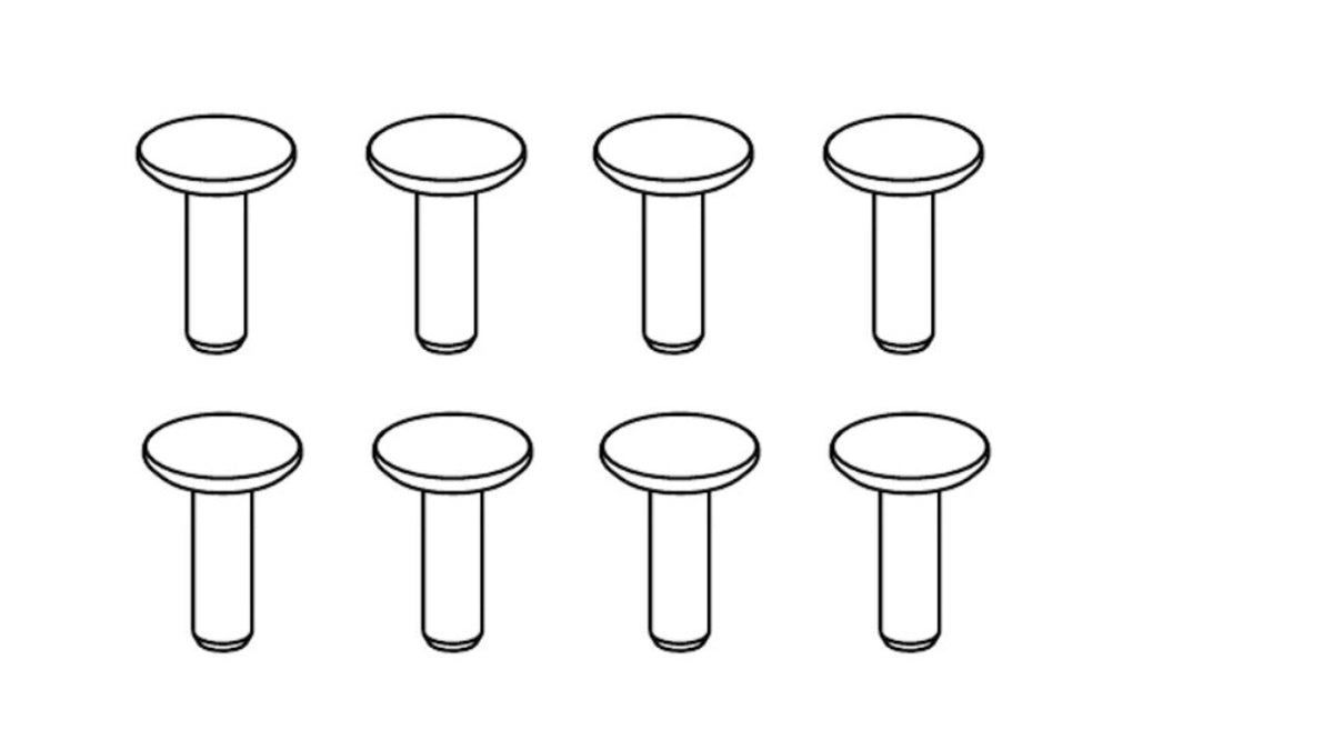 Compatible with IKEA 10101114 Dowel ø4.5x15mm