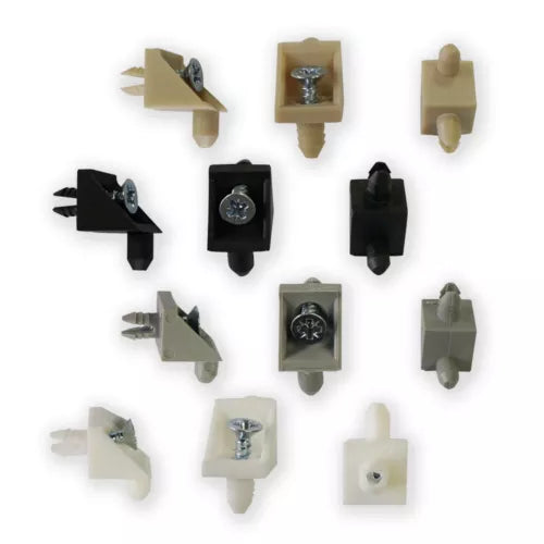 Set aus 4 grauen IKEA 106422 Regalstützen für PAX BILLY.