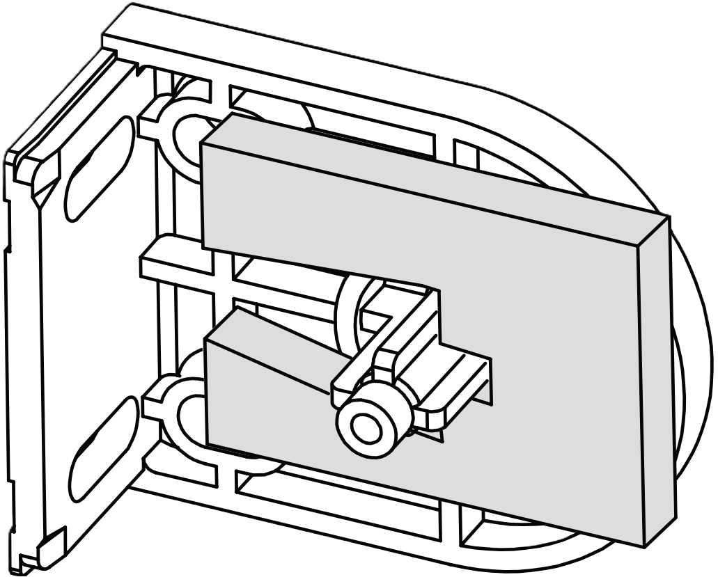 Technical drawing of spare part compatible with IKEA 10098249