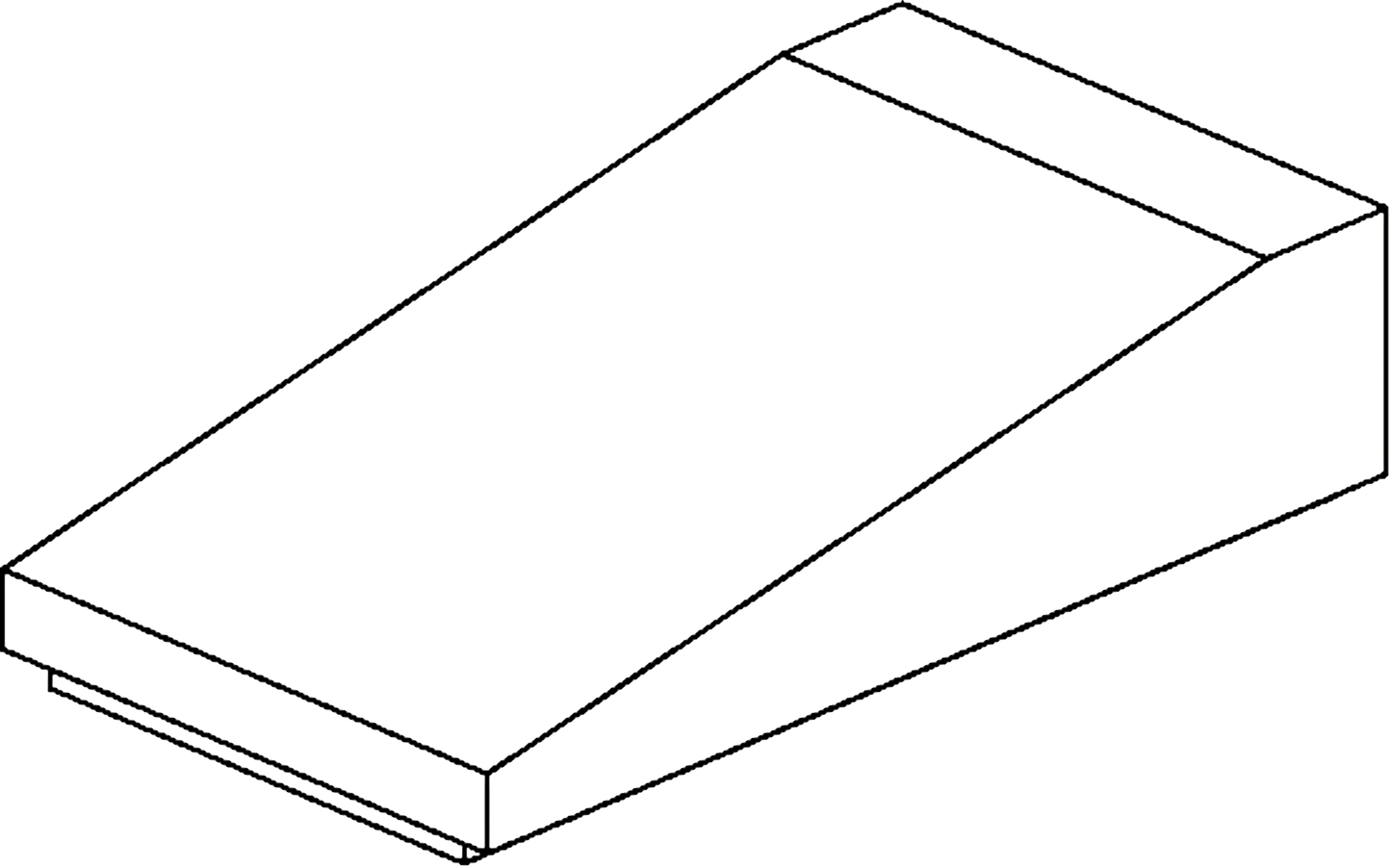 Technical drawing of spare part compatible with IKEA 104855