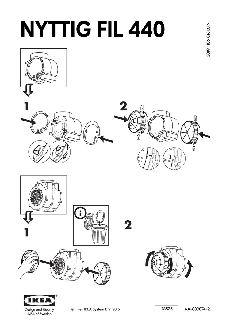 IKEA 5019 106 01613/A • AA-839074-2