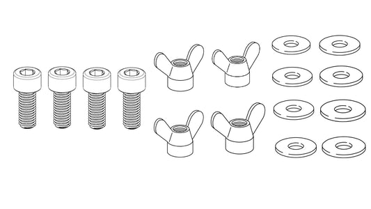 4x 10049263 - 4x 106718 - 4x 114579 - SCREW Washer Nut Wing IKEA