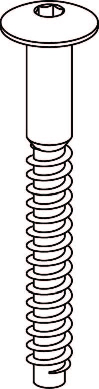IKEA 10101780 screws (4x) - spare parts for furniture.