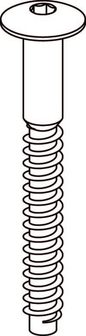 IKEA 10101780 screws (4x) - spare parts for furniture.