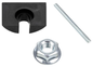 Wedge washer, threaded pin nut HEMNES IKEA (102335, 111451, 104875)