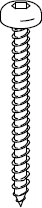 Černé vysoce odolné vruty do dřeva 5.0x40mm HEX4.