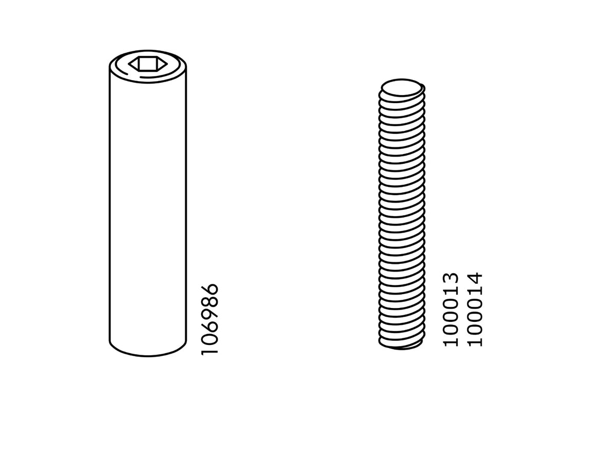 Ricambi IKEA: 106986 (2x) & 100013 (2x)