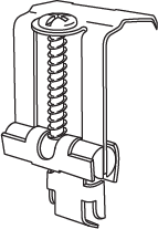 Pack of 2 mounting clips 109184 for installing an IKEA kitchen sink. Replacement part to securely fasten the sink to the countertop. 