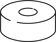 Technical drawing of spare part compatible with IKEA 118054