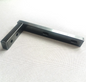 Black wall support bracket 121228, size 230x117mm. Replacement part for mounting deep IKEA wall shelves or worktops. 