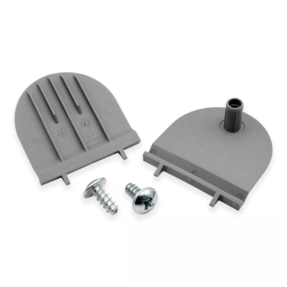 Mounting hardware kit for the IKEA HAVSIK series. Includes 2 rail fixing plates 124341 and 4 screws 112573. Replacement parts for your installation. 