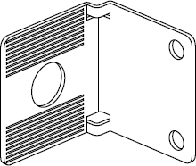 IKEA 144342 (2x) - Suportes de suspensão angulares, aço