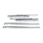 Replacement drawer runner 147906 for IKEA drawers. Slide with an integrated damper for a soft and silent closing action.