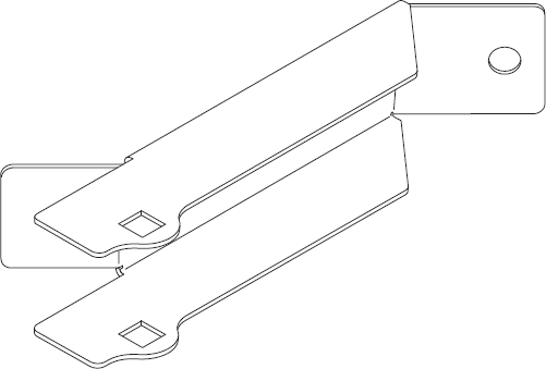 IKEA 155858: Replacement hinge support for cabinet doors.