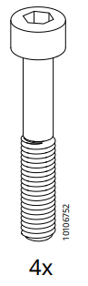 IKEA 10106752 - Connector part for furniture assembly