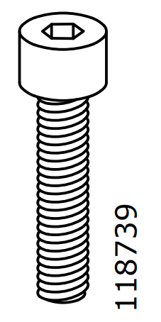 IKEA 118739 (6x) - Śruby montażowe do mebli