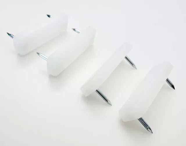 PE-HD'den yapılmış 6 adet IKEA 122628 mobilya ayağı seti, doğal renk.