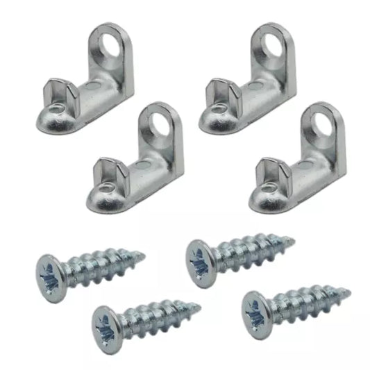 Hardware kit for the IKEA BESTÅ shelving system. Includes 4 shelf support pins 114929 and 4 fixing screws 116637.