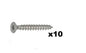 Vite per legno 5x30mm inox spax cartongesso 5x30 5x 30mm 30mm M5 5