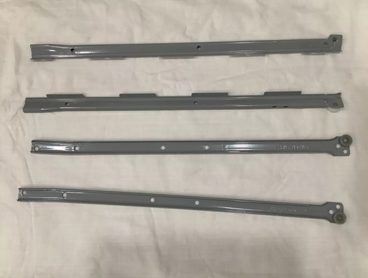 Set of 139505 runners for MAXIMERA drawer (60cm deep). Replacement grey part, full-extension & soft-close for IKEA METOD kitchen.