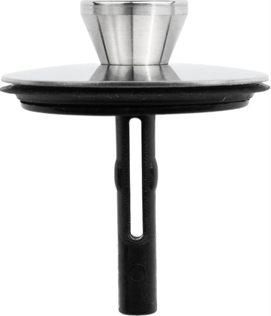 Replacement strainer plug 130502 for the LILLVIKEN water trap in IKEA kitchen sinks. Acts as a stopper to hold water and a strainer for food debris. 