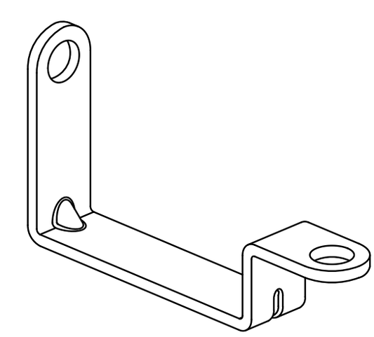 Technical drawing of spare part compatible with IKEA 10003780