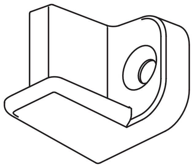 Technical drawing of spare part compatible with IKEA 10006345