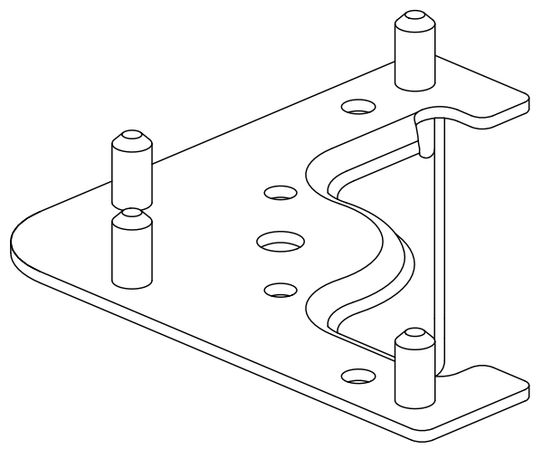 Sketch of spare part compatible with IKEA 10040405