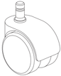 Technical drawing of spare part compatible with IKEA 10049025