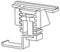 Technical drawing of spare part compatible with IKEA 10055460
