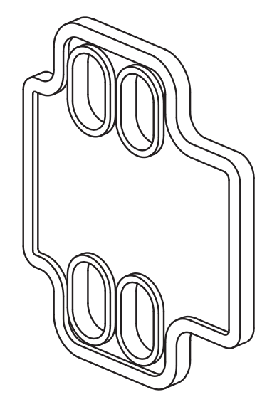 Technical drawing of spare part compatible with IKEA 10078170