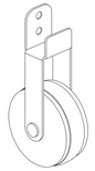 Technical drawing of spare part compatible with IKEA 10089527