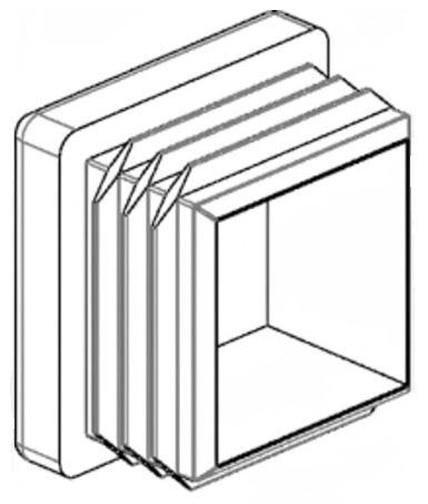 Technical drawing of spare part compatible with IKEA 108531