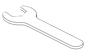 Technical drawing of spare part compatible with IKEA 109793
