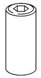 Technical drawing of spare part compatible with IKEA 114946