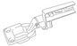 Technical drawing of spare part compatible with IKEA 115989