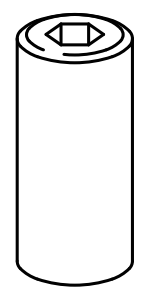 Technical drawing of spare part compatible with IKEA 116561