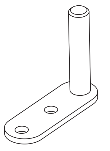 Technical drawing of spare part compatible with IKEA 117363