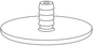 Technical drawing of spare part compatible with IKEA 117559