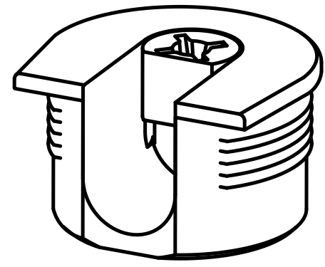 Technical drawing of spare part compatible with IKEA 120748 / 112578 (2x)