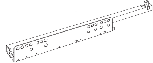 Technical drawing of spare part compatible with IKEA 121244