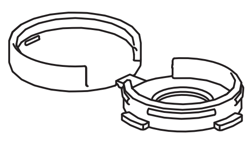 Technical drawing of spare part compatible with IKEA 122283