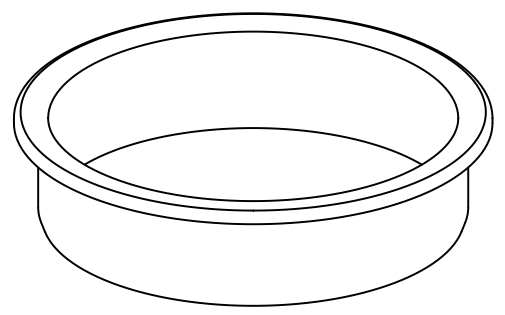 Technical drawing of spare part compatible with IKEA 123602