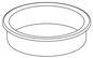 Technical drawing of spare part compatible with IKEA 123602